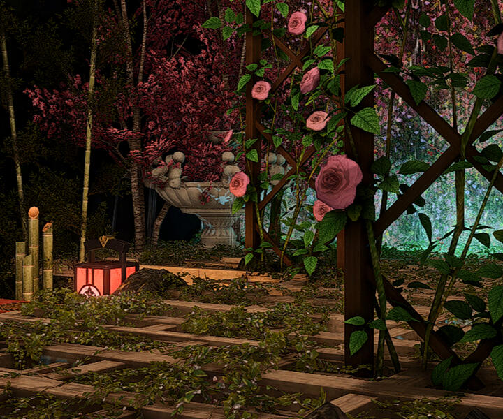 Antheia's Apt "Japanese Garden" -Goblet W.13 Apt 58 The Sultana's Breath Aether